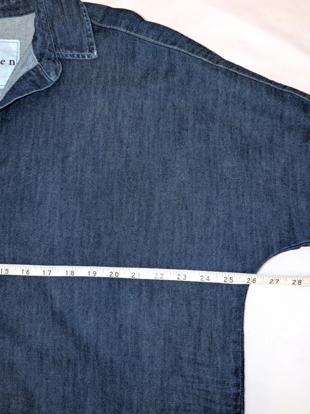 Frank & Eileen | Gabi Popover Top in Vintage Dark Indigo Wash | Size Medium - Picture 12 of 15